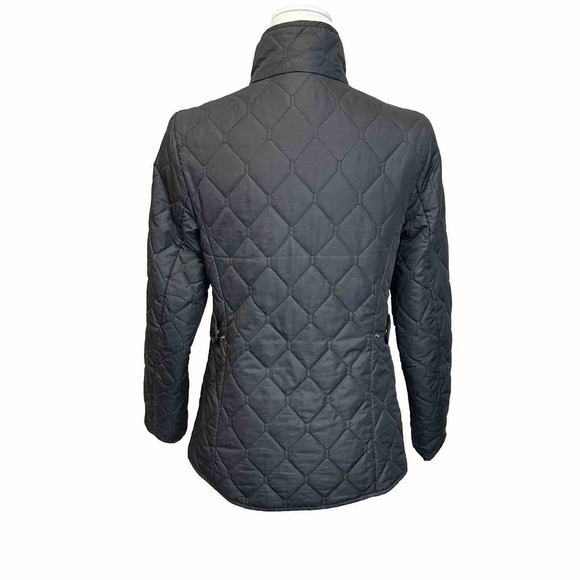 Eddie Bauer Women S Quilted Puffer Jacket Long Sleeve Black Pockets Turtle Neck - Picture 6 of 15